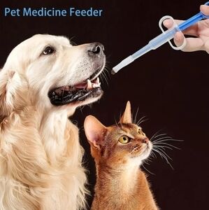 Animal Feeding Kit/Pill Shooter For Animal's‎ Medication Blue NWT